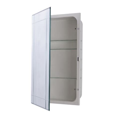 recessed mirrored steel medicine cabinet|frameless mirrored recessed medicine cabinets.